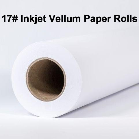 Inkjet Vellum Rolls, 17# 