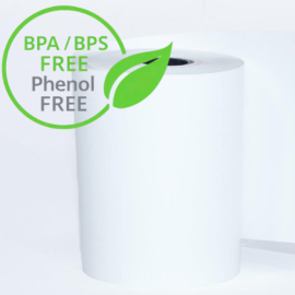 2 1/4" x 85' Phenol / BPA / BPS Free Thermal Paper (50 rolls)