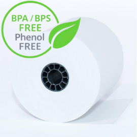 3 1/8" x 230' Phenol / BPA / BPS Free Thermal Paper (50 rolls)