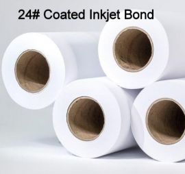 30" x 150' 24# Coated, High Resolution Plotter Paper, 4 rolls/case