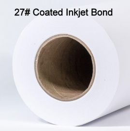 30" x 150' 27# Coated, High Resolution Plotter Paper Rolls, 1 roll/case