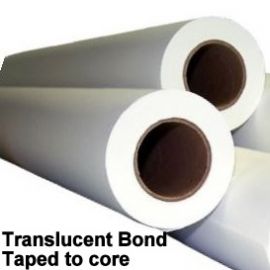 34" x 500' 18# Translucent Bond, 2 rolls/case (Taped to core)