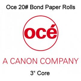 11" x 500' 20# Canon / Oce Brand Bond, 3" core, 4 rolls/case