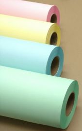 36" x 500' 20# Bond - Pink Tinted Paper Rolls -  2 rolls/case (3" Cores)