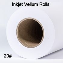 34" x 150' 20# Inkjet Vellum Rolls, 1 roll/case - (2" Cores) 