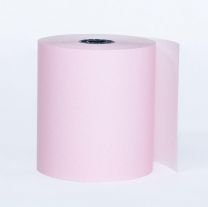 3 1/8" x 230' Pink Thermal Paper Rolls
